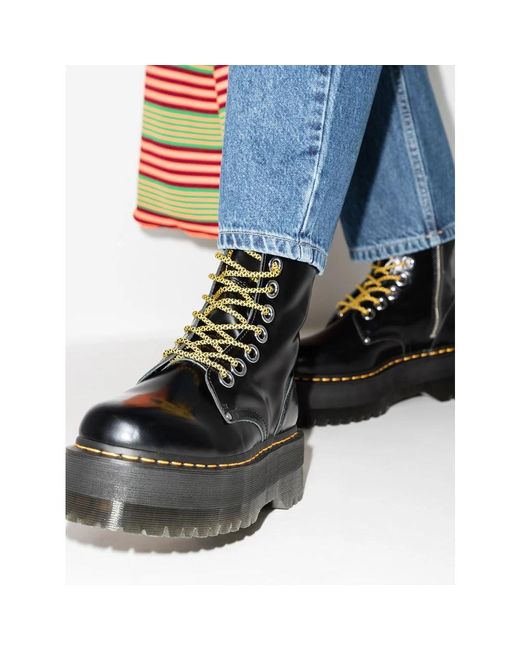 Dr. Martens Klassieke Leren Enkellaarzen in het Black