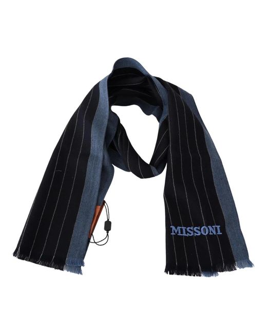 Missoni Blue Winter Scarves for men
