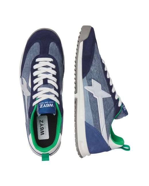 W6yz Blue Sneakers for men