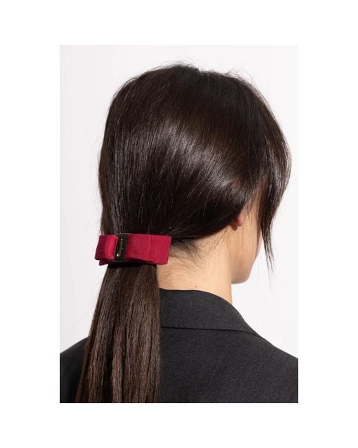 Ferragamo Red Hair Accessories