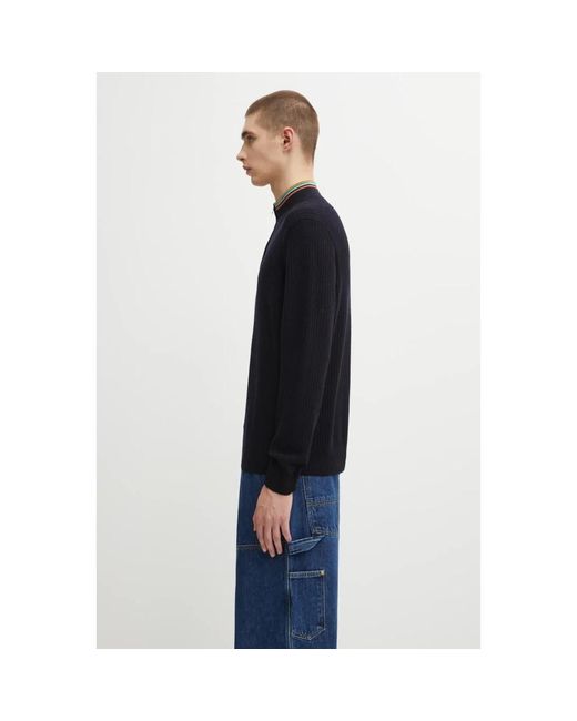 Paul Smith Wool Half-Zip Sweater in het Black voor heren