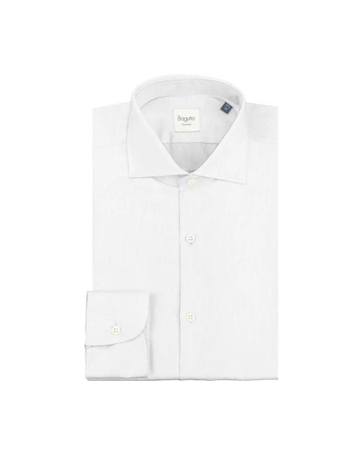 Bagutta White Formal Shirts for men