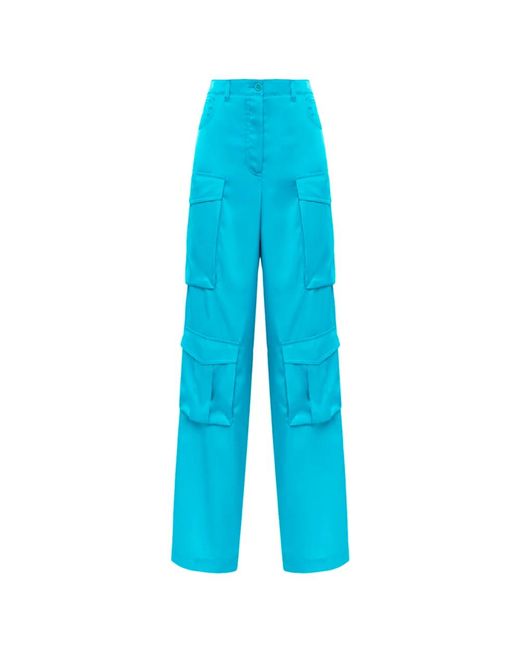 Pantalones cargo acampanados Blugirl Blumarine de color Blue