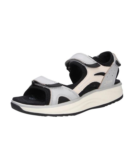 Joya Black Hellblaue/Weiße Sandalen