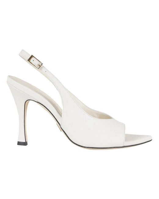 Giampaolo Viozzi White High Heel Sandals
