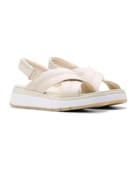 Flat Sandals Clarks en coloris White
