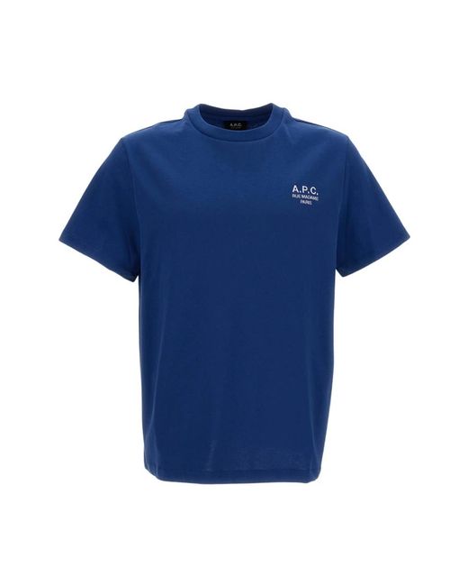 A.P.C. Blue T-Shirts for men