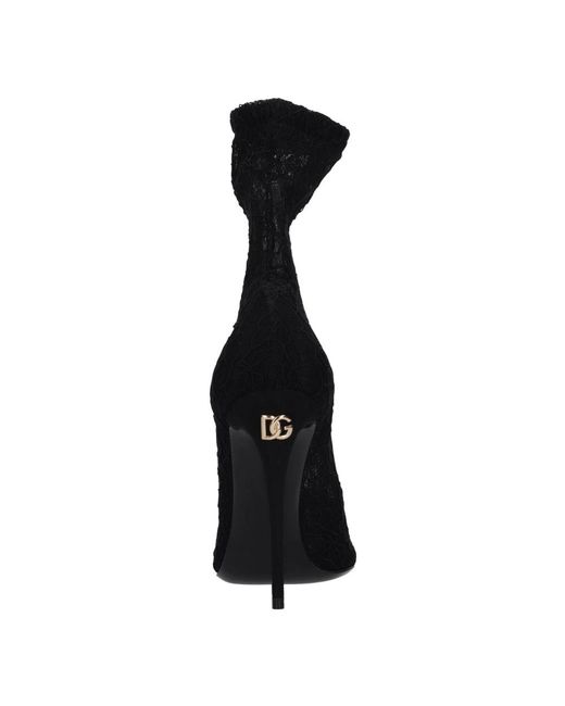 Dolce & Gabbana Black Heeled Boots