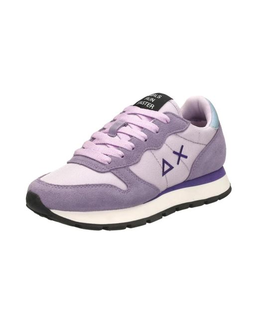 Sun 68 Schoenen ,Paars ,Nylon Ally Solid Nylon in het Purple