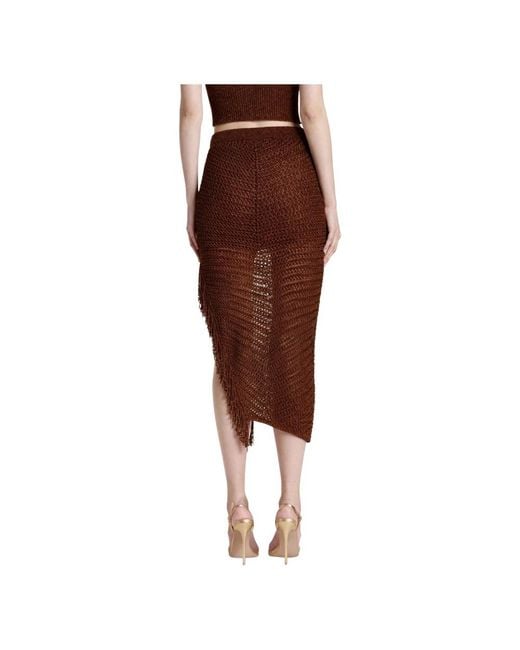SIMONA CORSELLINI Brown Midi Skirts
