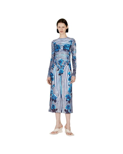 Dresses > day dresses > midi dresses Jean Paul Gaultier en coloris Blue