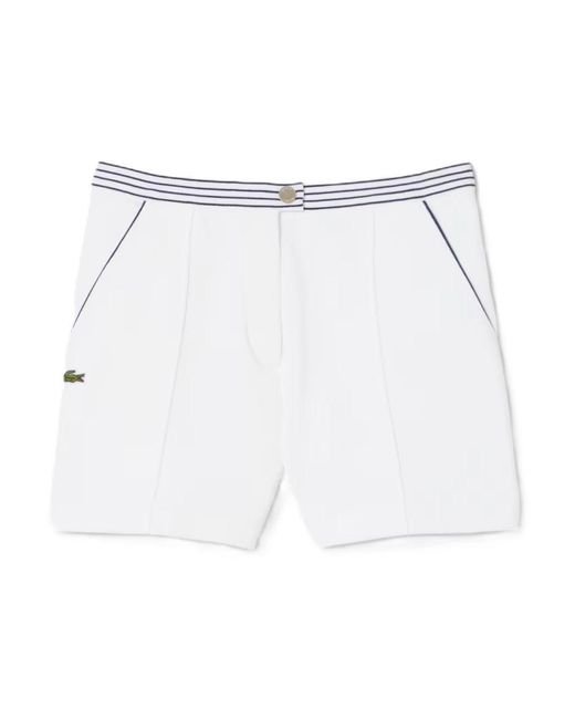 Lacoste White Short Shorts