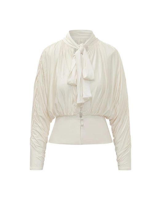 Blouses Self-Portrait de color White