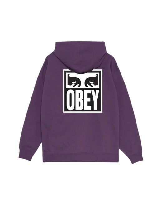 Obey Purple Hoodies for men