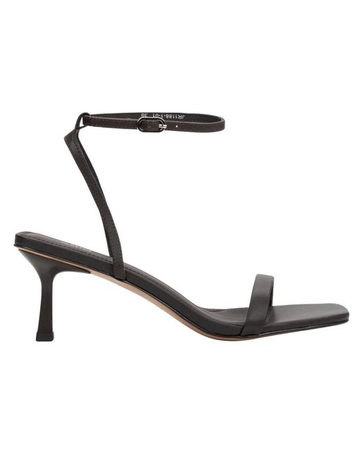 ESTRO Black High Heel Sandals