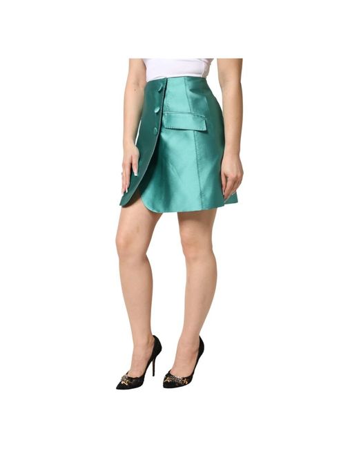 Dolce & Gabbana Green Short Skirts