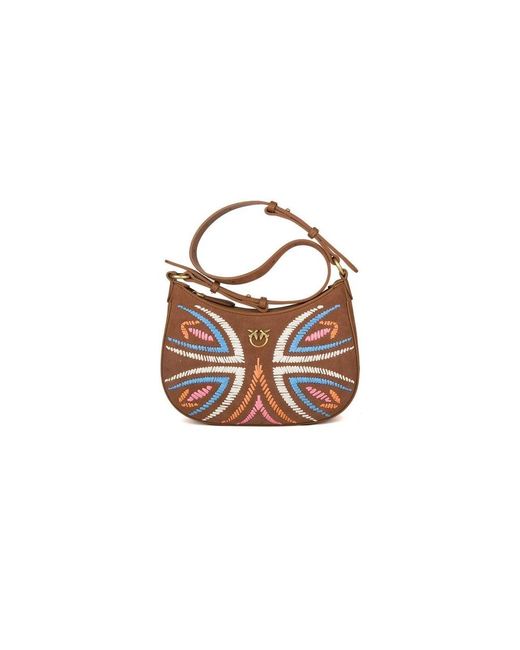 Pinko Brown Shoulder Bags
