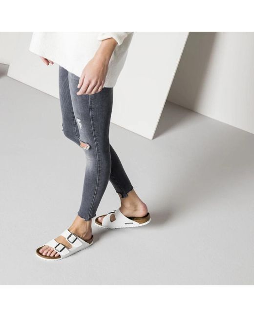 Birkenstock Sliders in het Metallic