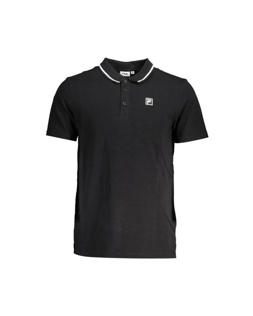 Fila Black Polo Shirts for men