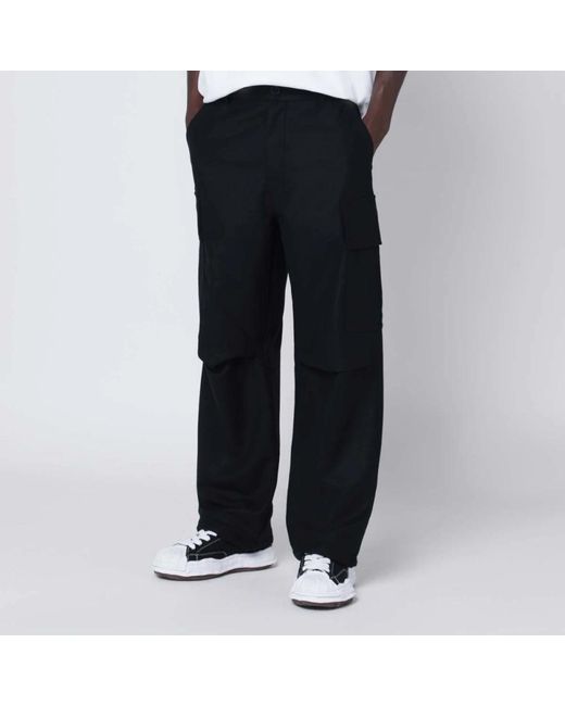 DARKPARK Black Wide Trousers for men