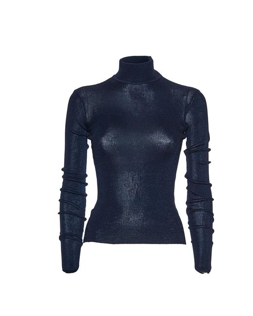 Turtlenecks Self-Portrait en coloris Blue