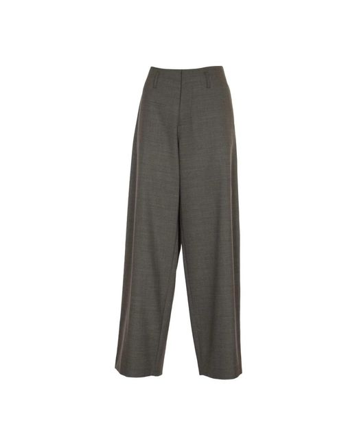 Philosophy Di Lorenzo Serafini Gray Wide Trousers