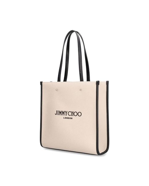 Jimmy Choo Natural Tote Bags