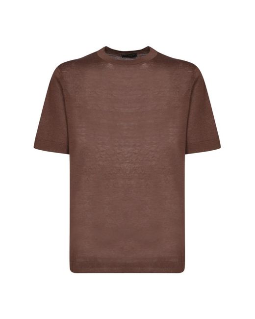 Dell'Oglio Brown T-Shirts for men