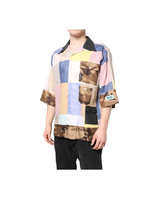 Dolce & Gabbana Multicolor Short Sleeve Shirts for men