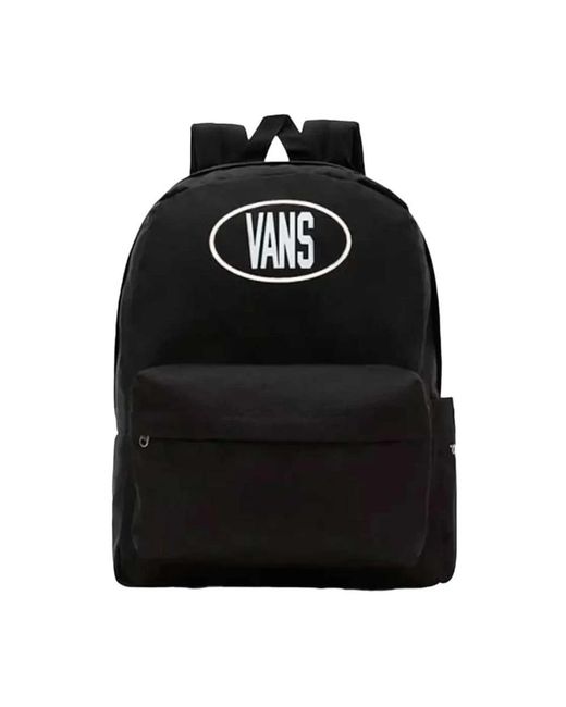 Vans Tassen ,Zwart ,Klassieke Zwarte En Witte Rugzak in het Black