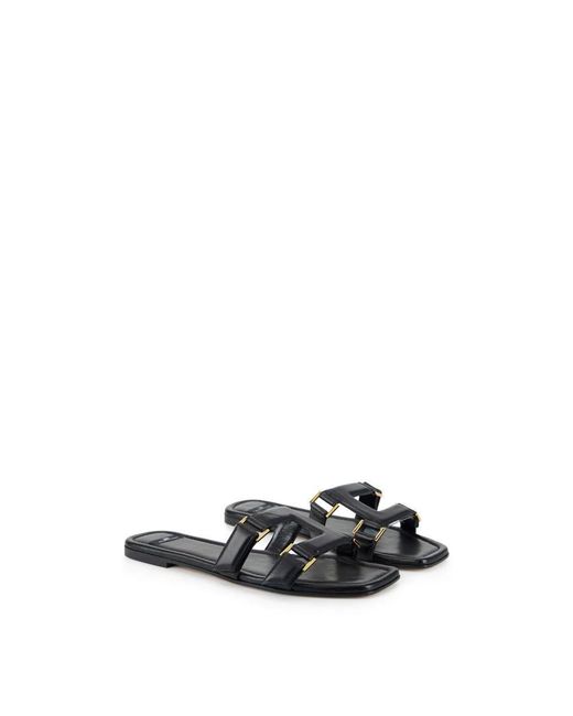 Elisabetta Franchi Black Sliders