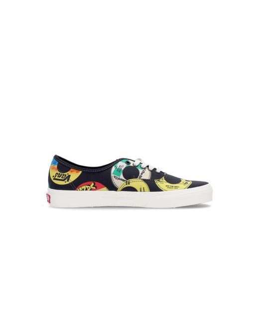 Vans Schwarzer Multi Low-Top Sneaker in Blue für Herren