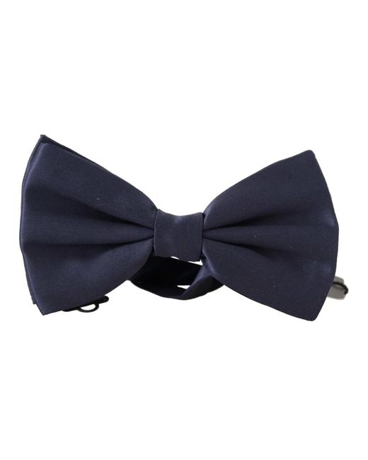 Dolce & Gabbana Blaue seidenverstellbare hals-papillon-krawatte in Blue für Herren