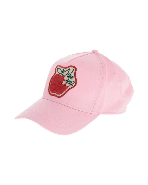 DSquared² Pink Caps for men