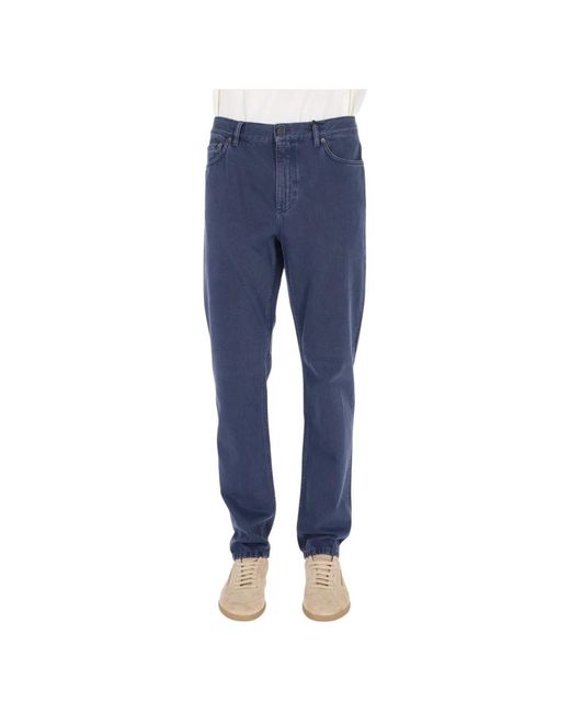Zegna Blue Loose-Fit Jeans for men