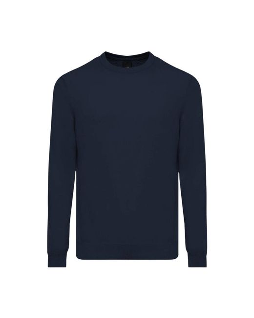 Round-Neck Knitwear di Add in Blue da Uomo