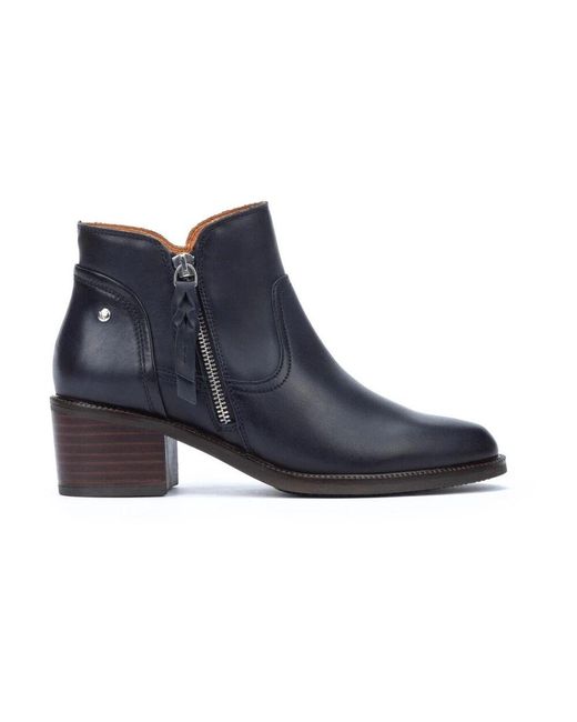 Pikolinos Blue Blauer Lederstiefelette