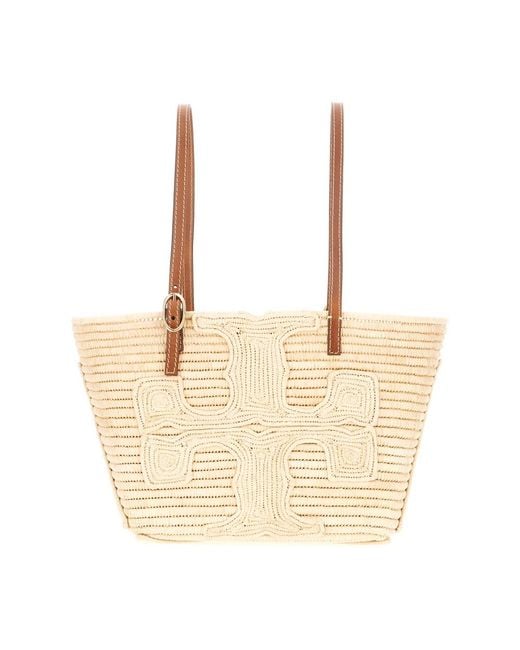 Tory Burch Natural Shopping Bags