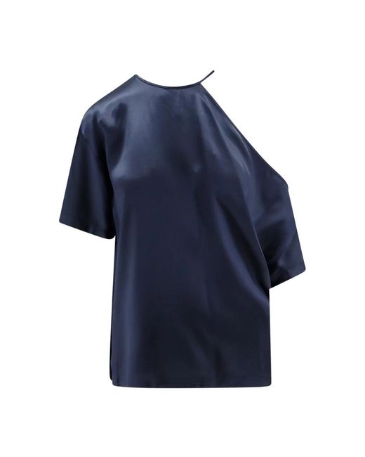Erika Cavallini Semi Couture Blue T-Shirts