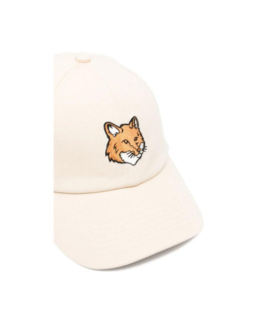 Caps di Maison Kitsuné in Natural da Uomo
