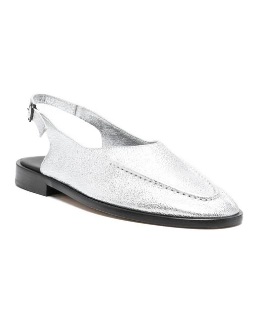 Hereu White Ballerina Shoes