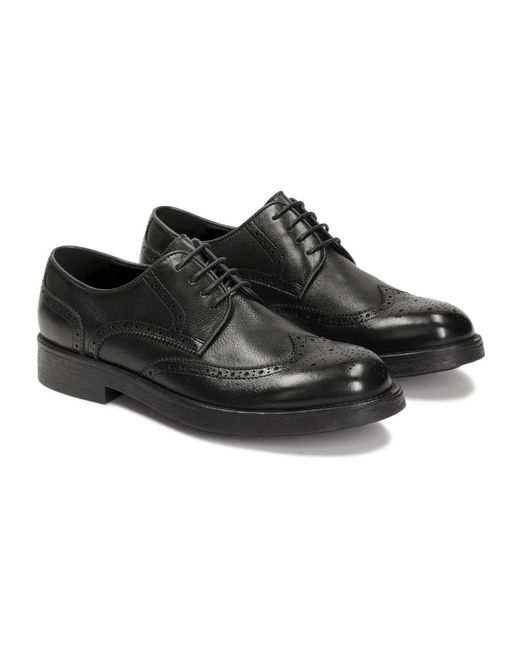 Kazar Schwarze Lässige Halbschuhe Mit Aufwendigen Verzierungen in Black für Herren