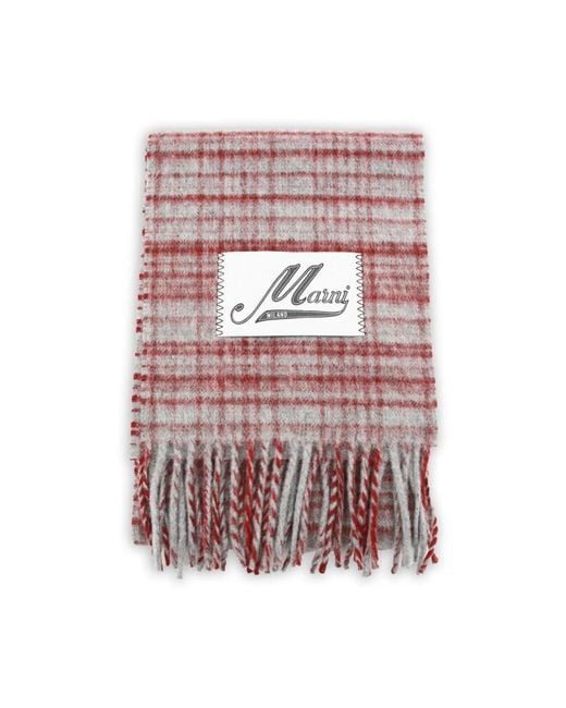 Marni Pink Winter Scarves for men