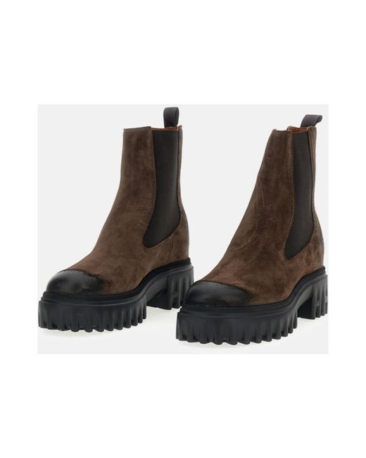 Hogan Brown Chelsea Boots