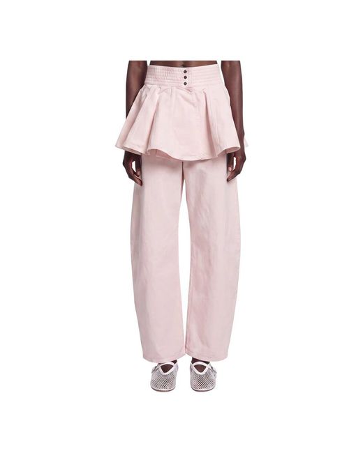 Alaïa Pink Loose Fit Jeans