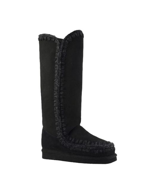 Mou Black Winter Boots