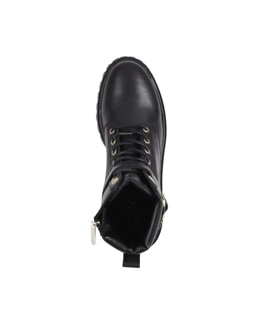 Tommy Hilfiger Black Lace-Up Boots