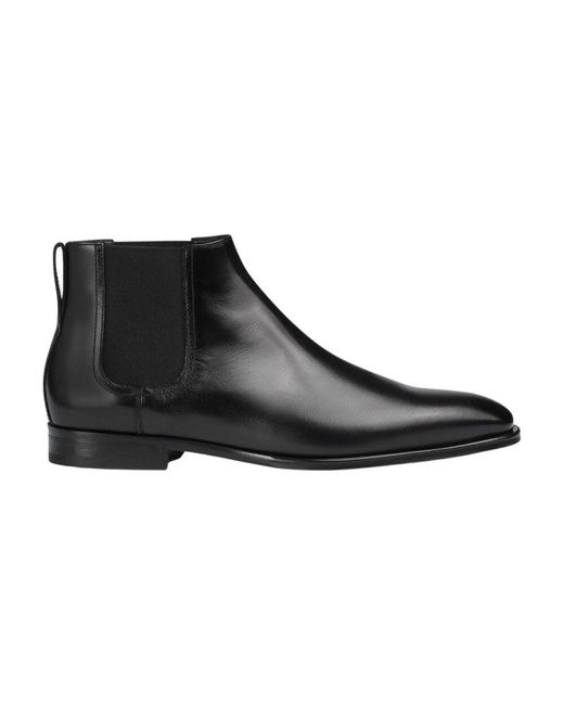 Doucal's Lederstiefel | schwarz in Black für Herren