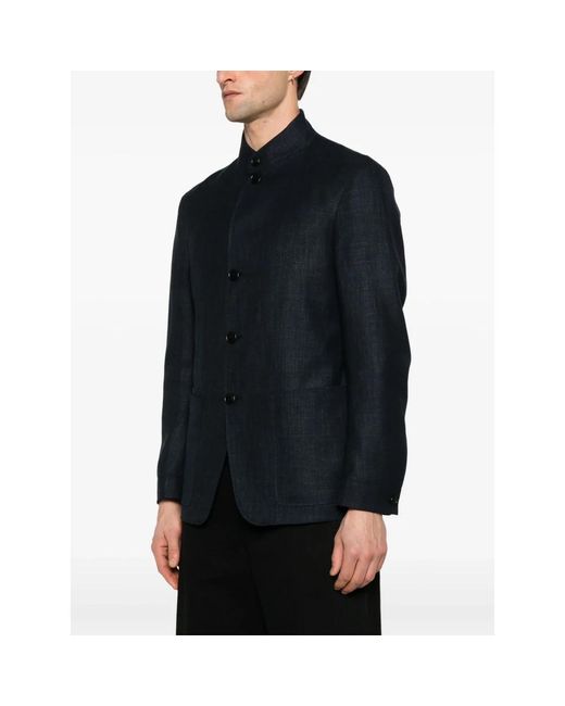 Zegna Blue Light Jackets for men