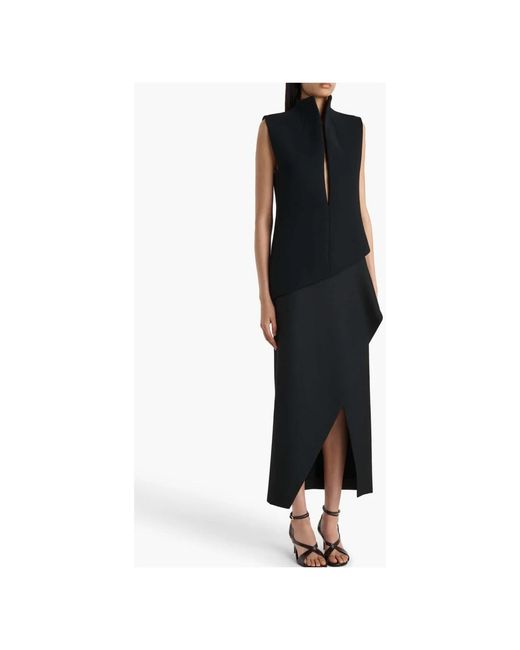 Khaite Black Midi Skirts